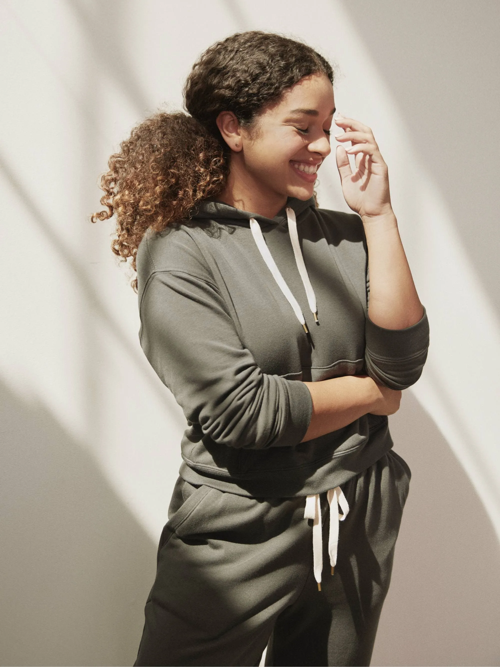 Fleece Cropped Hoodie