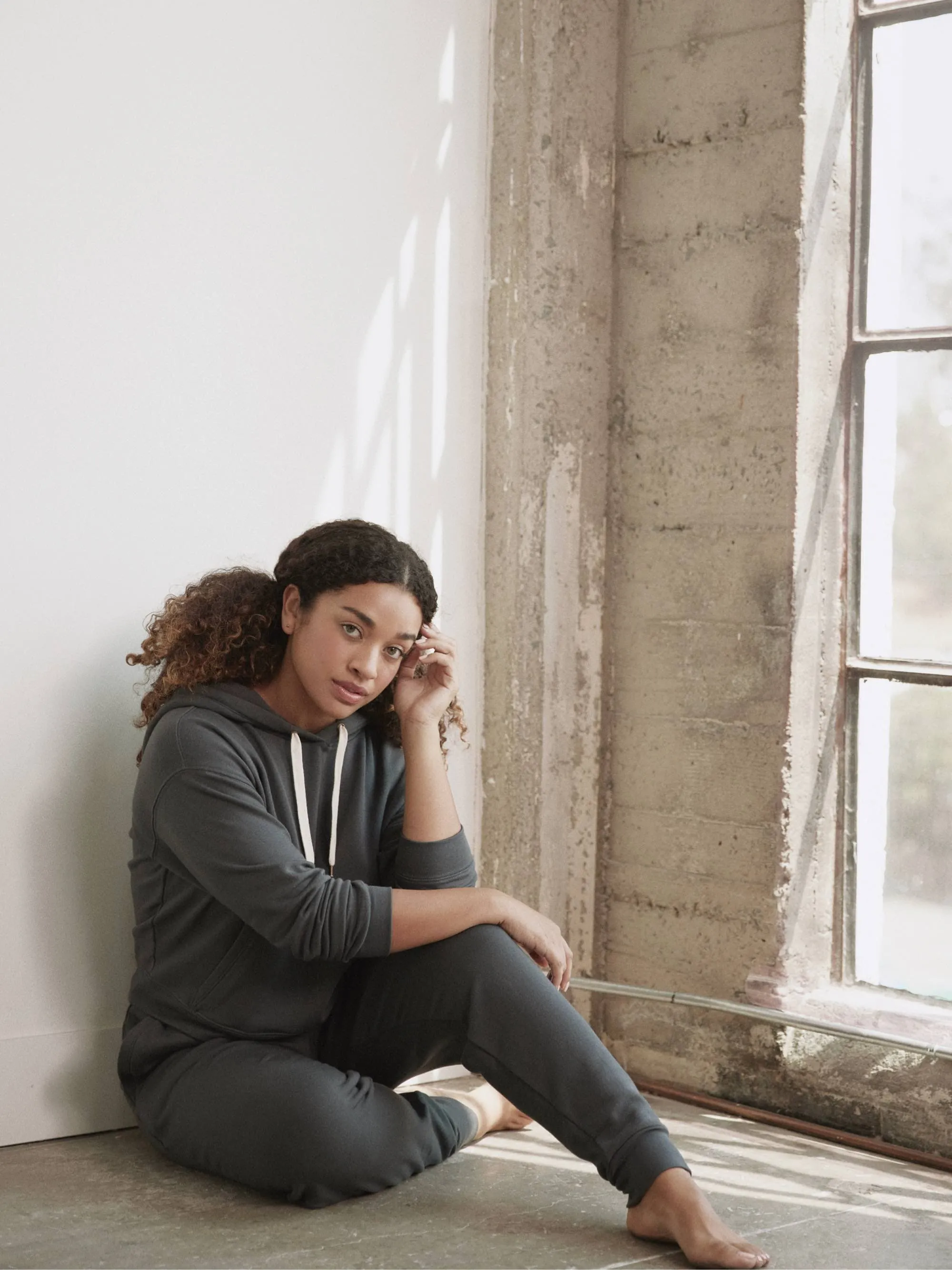 Fleece Cropped Hoodie