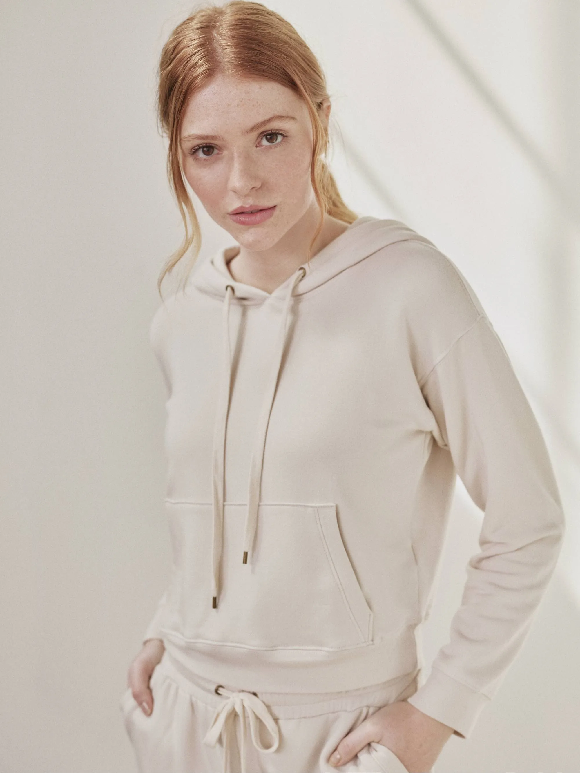 Fleece Cropped Hoodie
