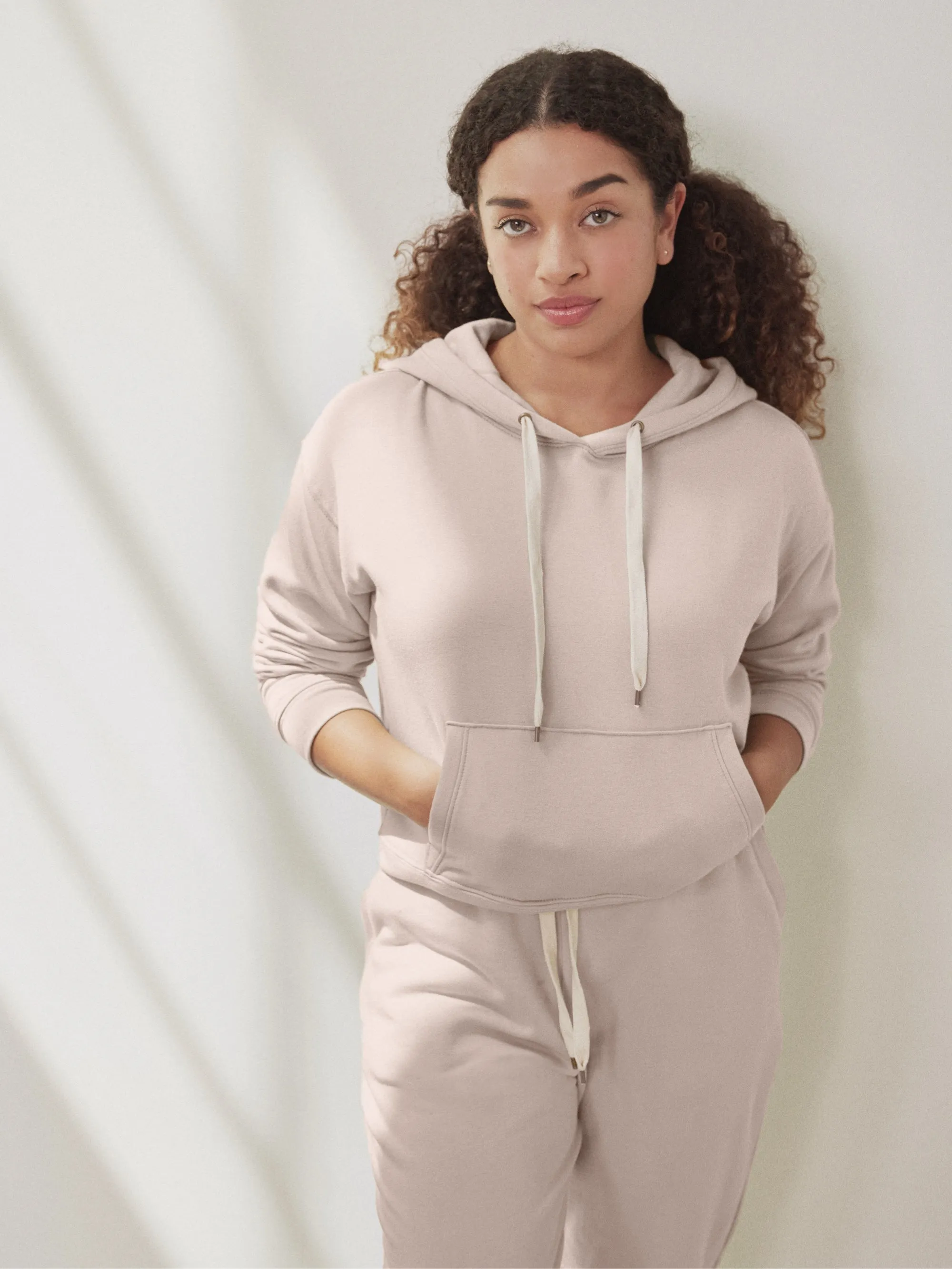 Fleece Cropped Hoodie