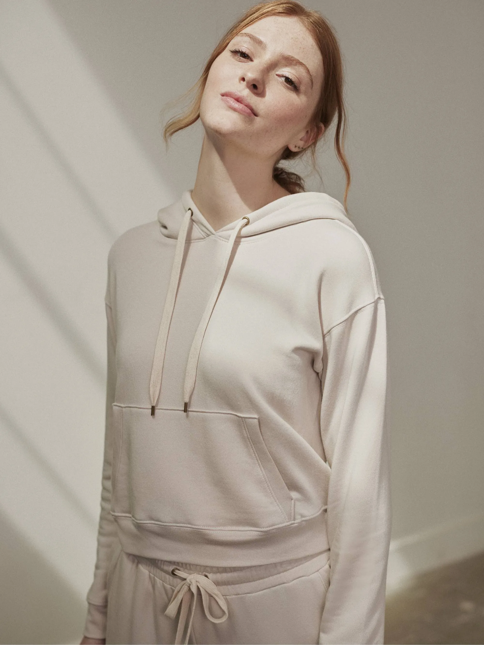Fleece Cropped Hoodie