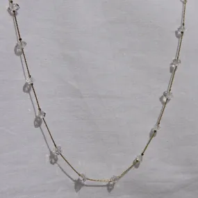 Full Spaced Herkimer Quartz Necklace
