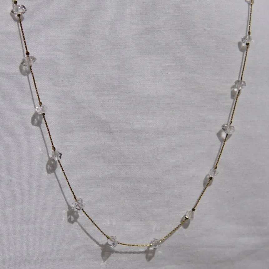 Full Spaced Herkimer Quartz Necklace