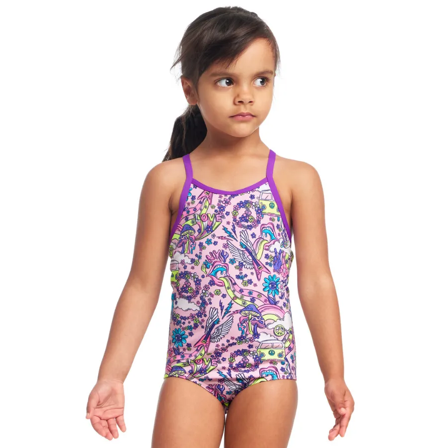 Funkita Toddler Girls Sustainable Printed One Piece FKS022G - Donkey Doll