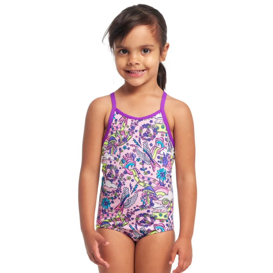 Funkita Toddler Girls Sustainable Printed One Piece FKS022G - Donkey Doll