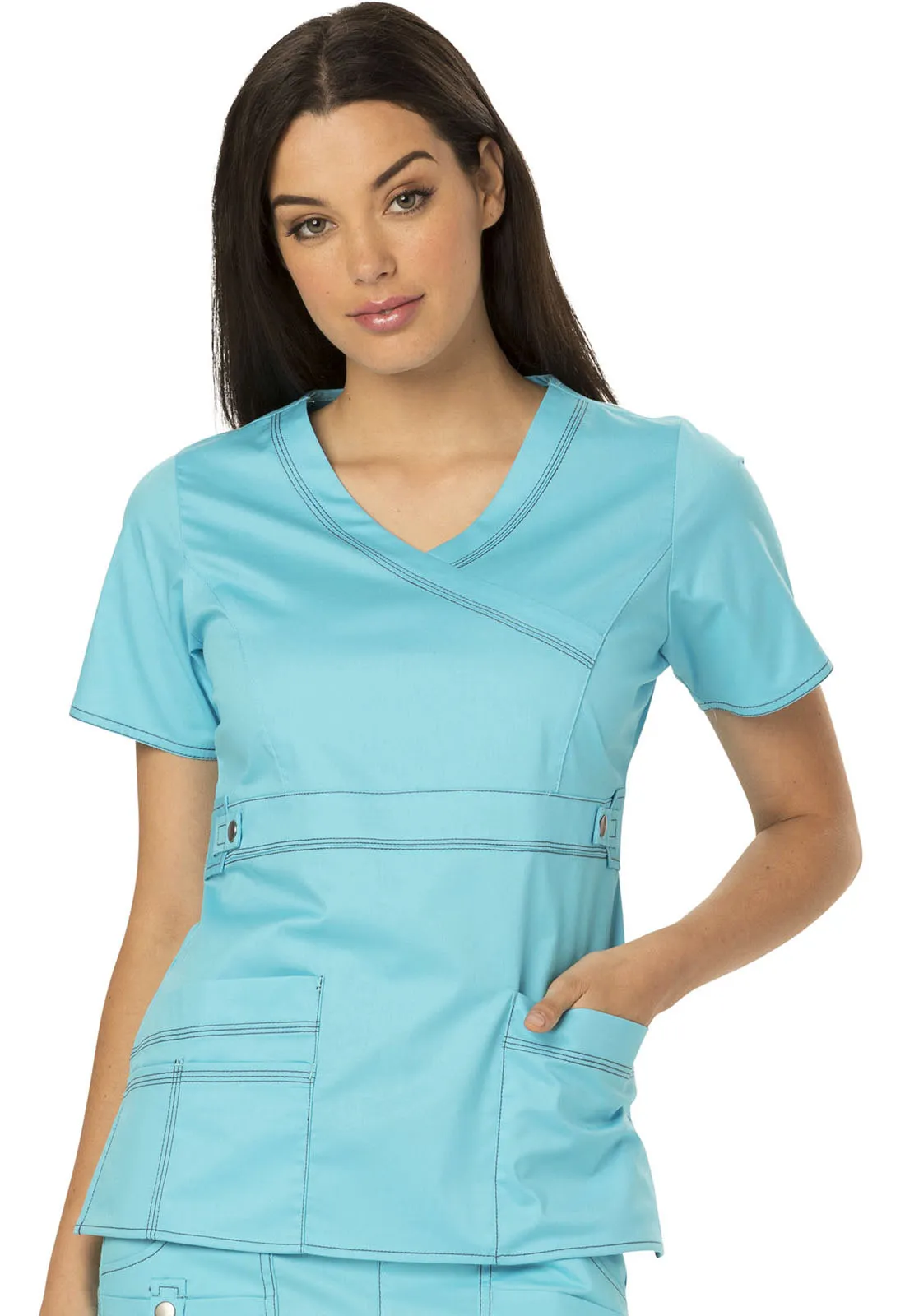 Gen Flex - Women's Mock Wrap Solid Top