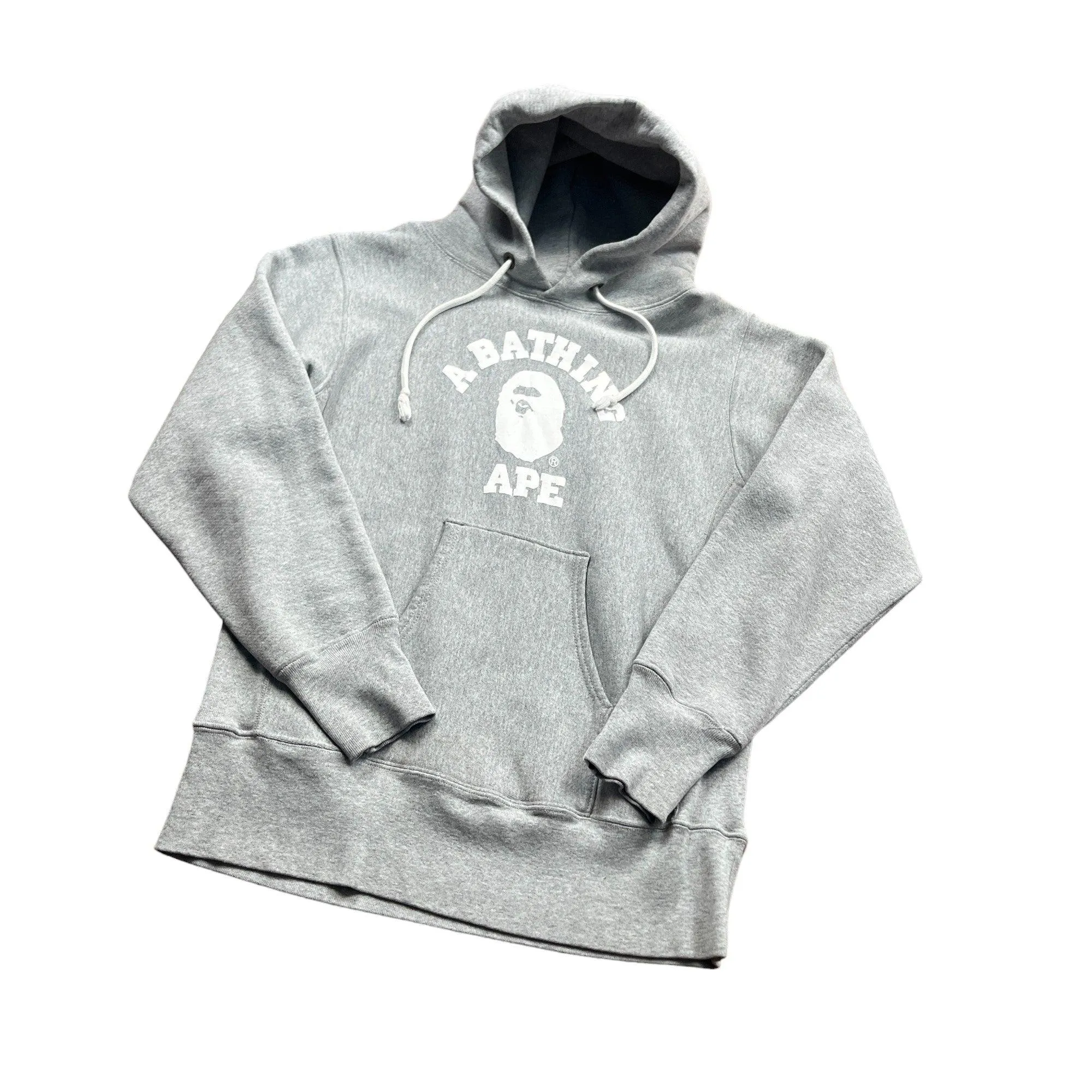 Grey A Bathing Ape (BAPE) x Champion Hoodie - Small