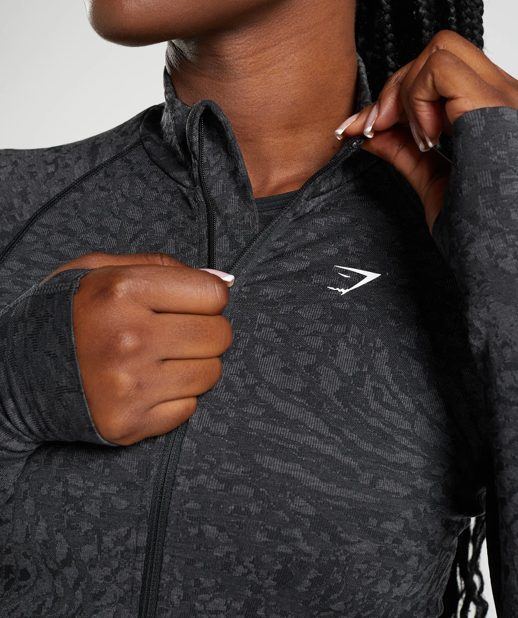 Gymshark Adapt Animal Zip Through - Wild | Black