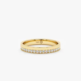 Half Diamond Half Plain Band, Sutton