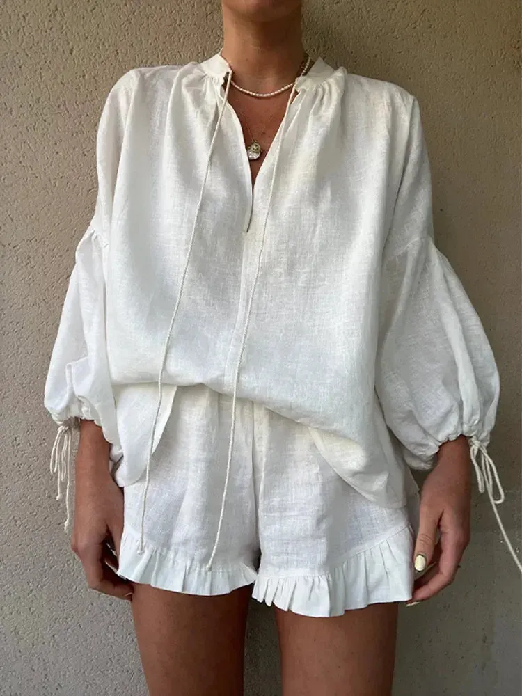 Hallie - Schickes Sommer-Set [Top   Shorts]