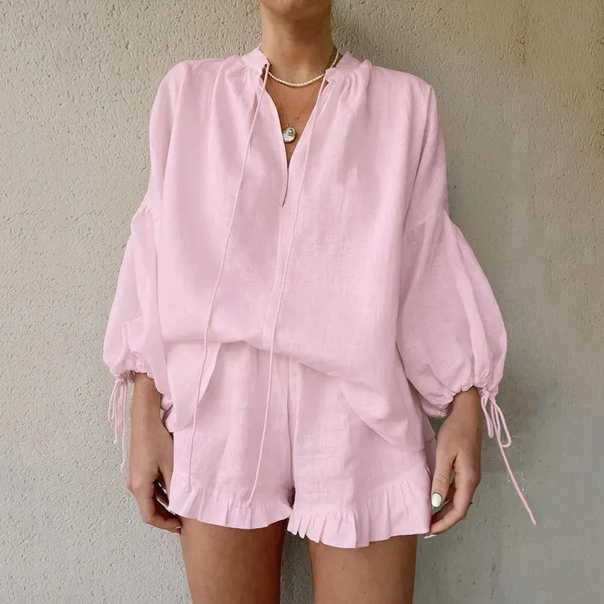 Hallie - Schickes Sommer-Set [Top   Shorts]