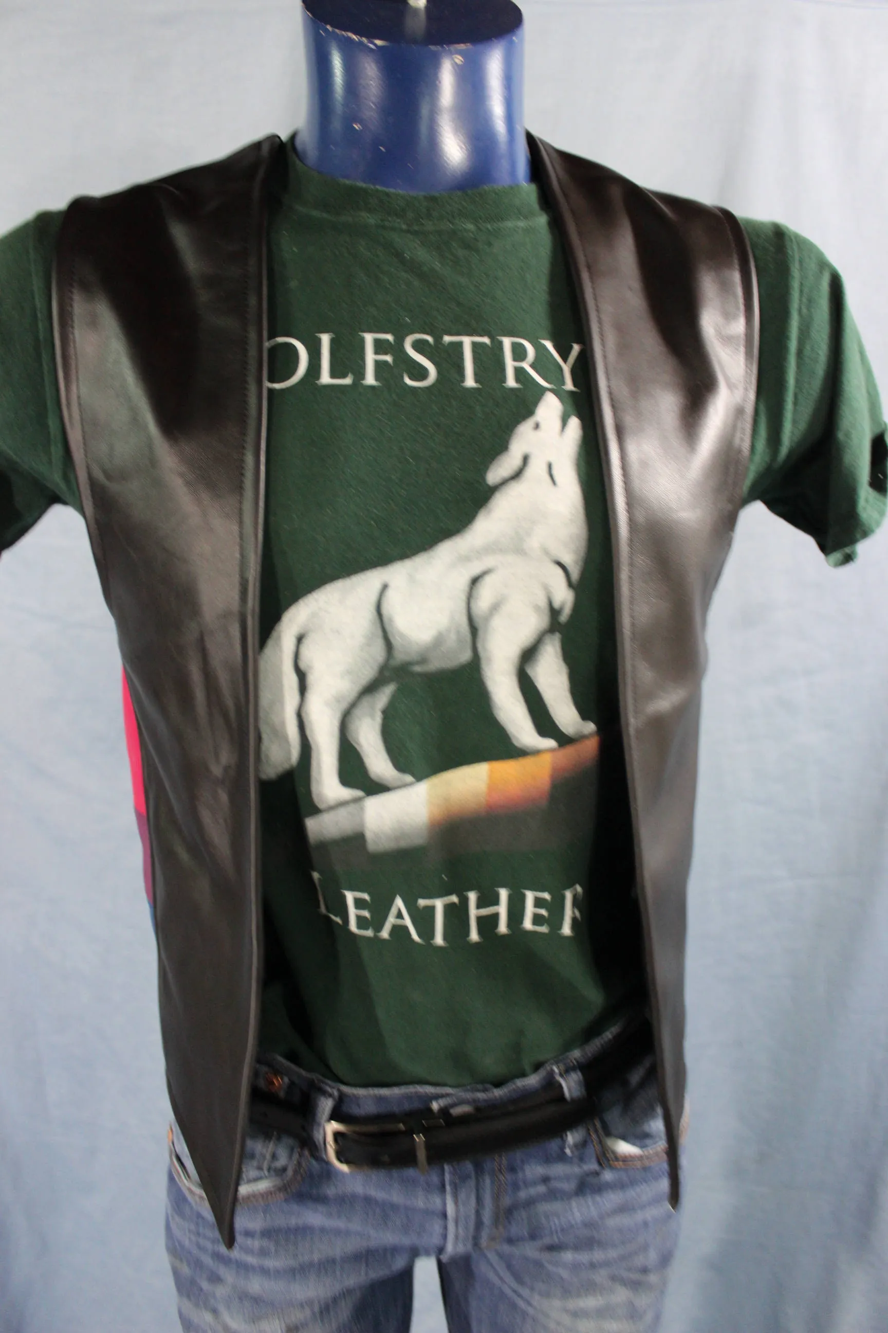 Hand Made Leather\Bi Pride Vest