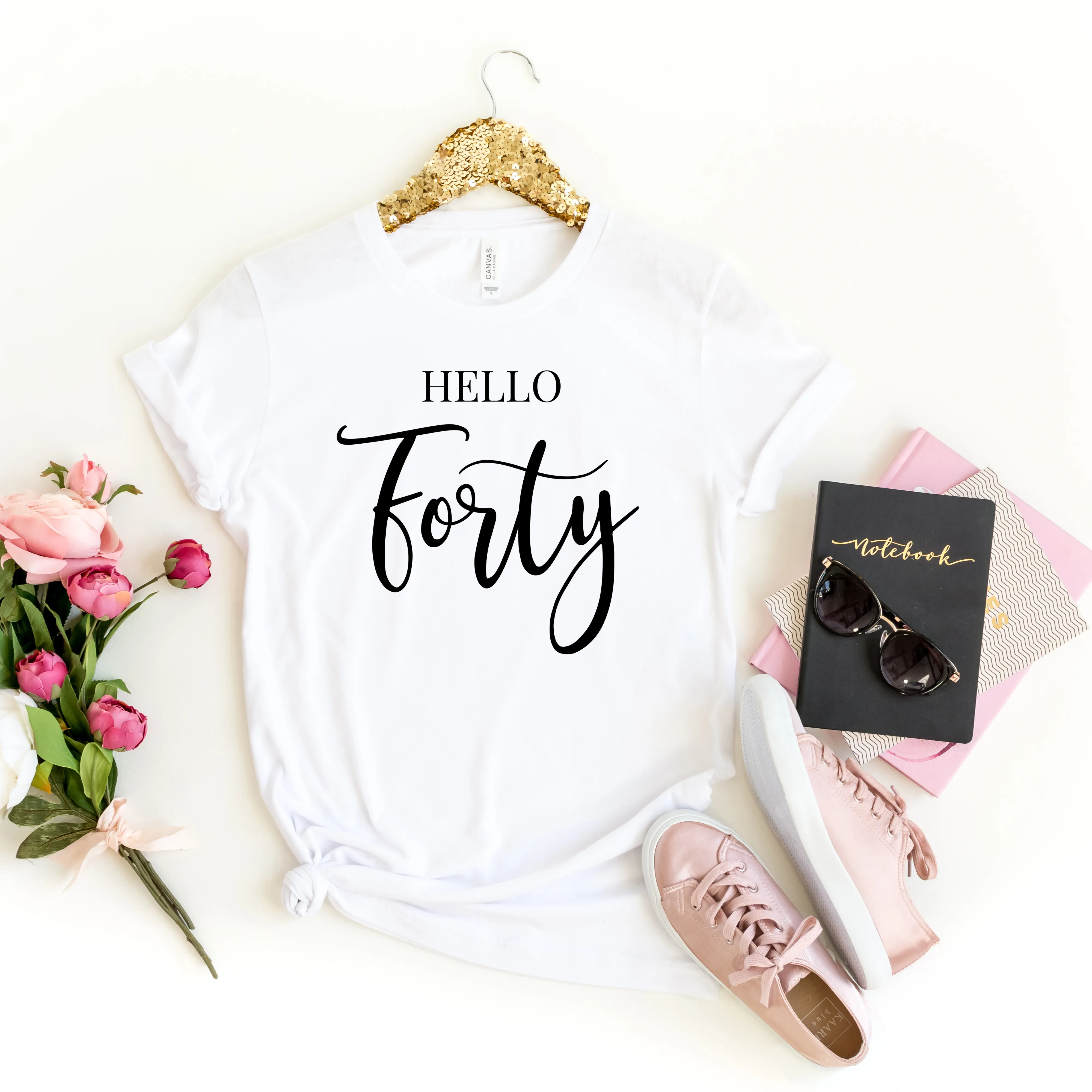 Hello Forty Cotton T-shirt