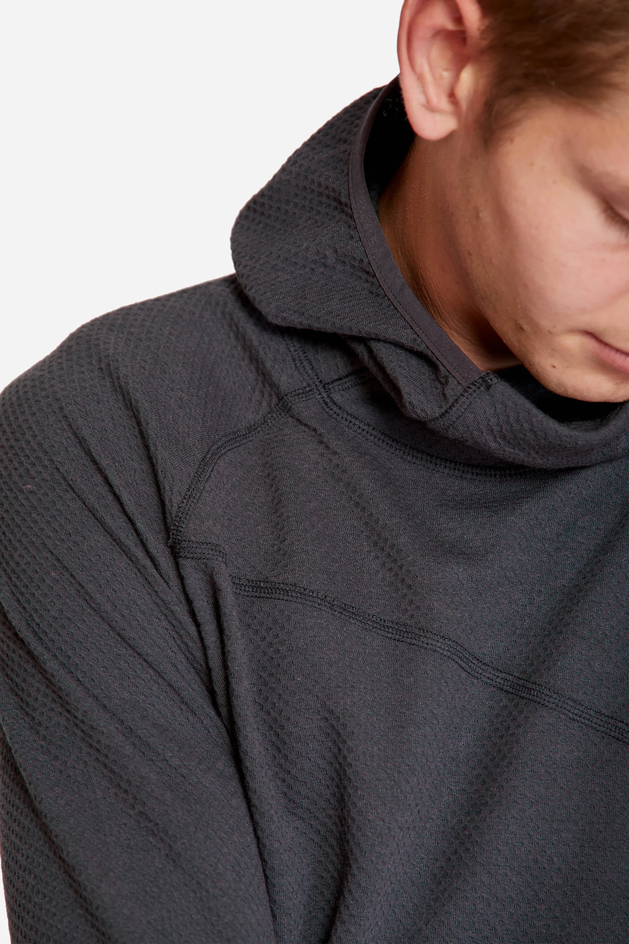 Huge Hoodie M's Raven- Burnt Russet
