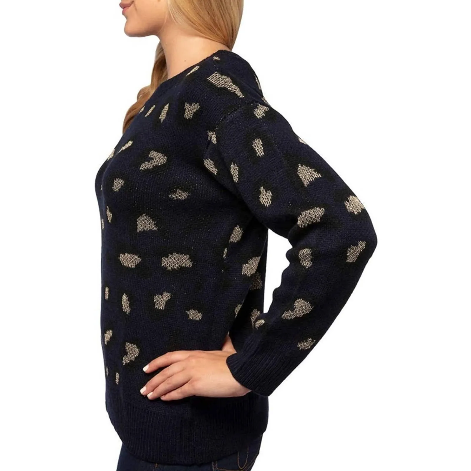 Kendall & Kylie Animal Print Sweater XL