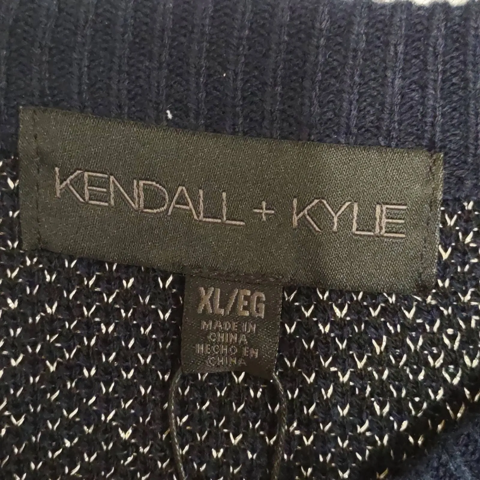 Kendall & Kylie Animal Print Sweater XL