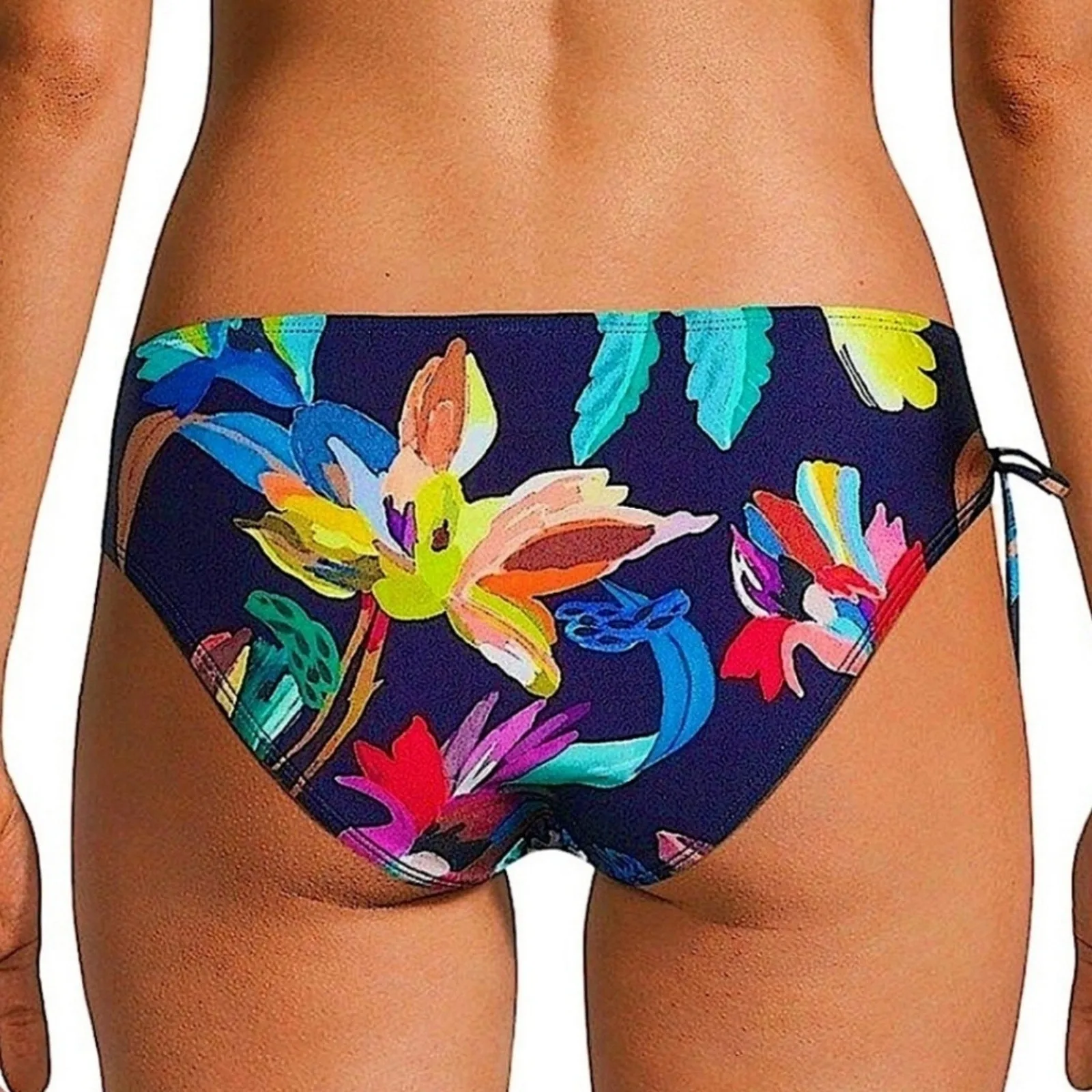 La Blanca Sea Floral Side Tie Bikini Swim Bottom 12