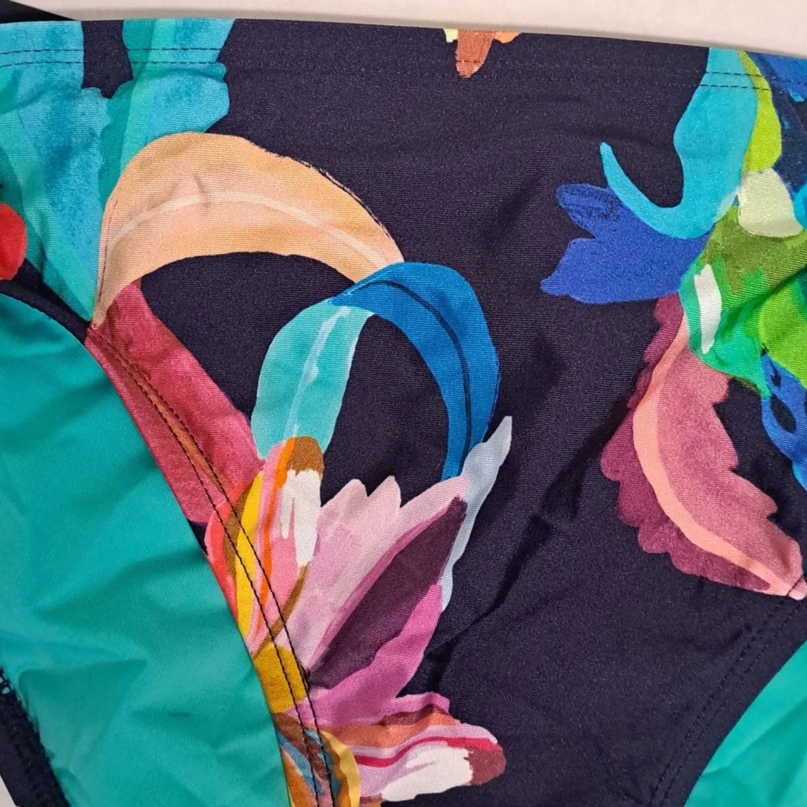 La Blanca Sea Floral Side Tie Bikini Swim Bottom 12