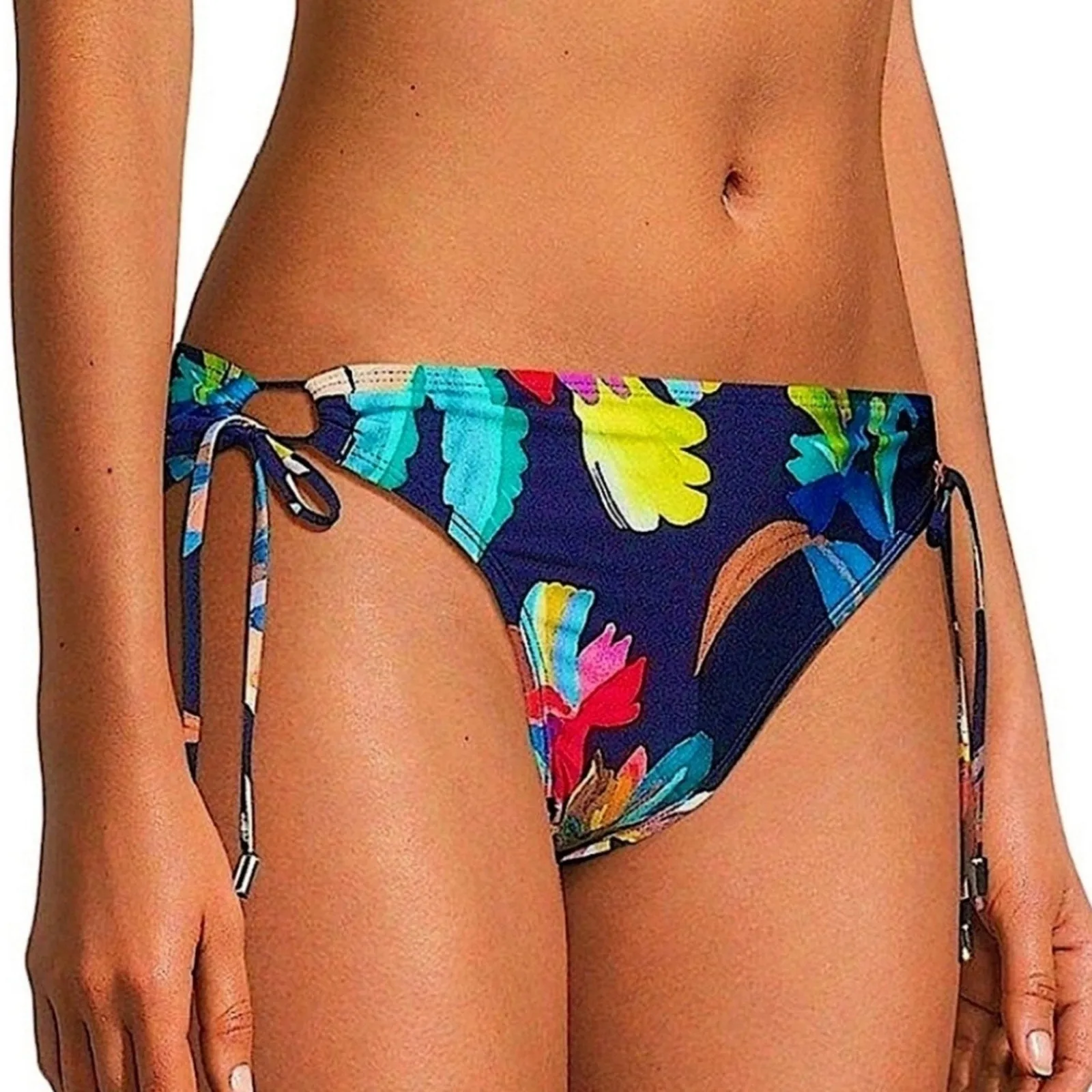 La Blanca Sea Floral Side Tie Bikini Swim Bottom 12