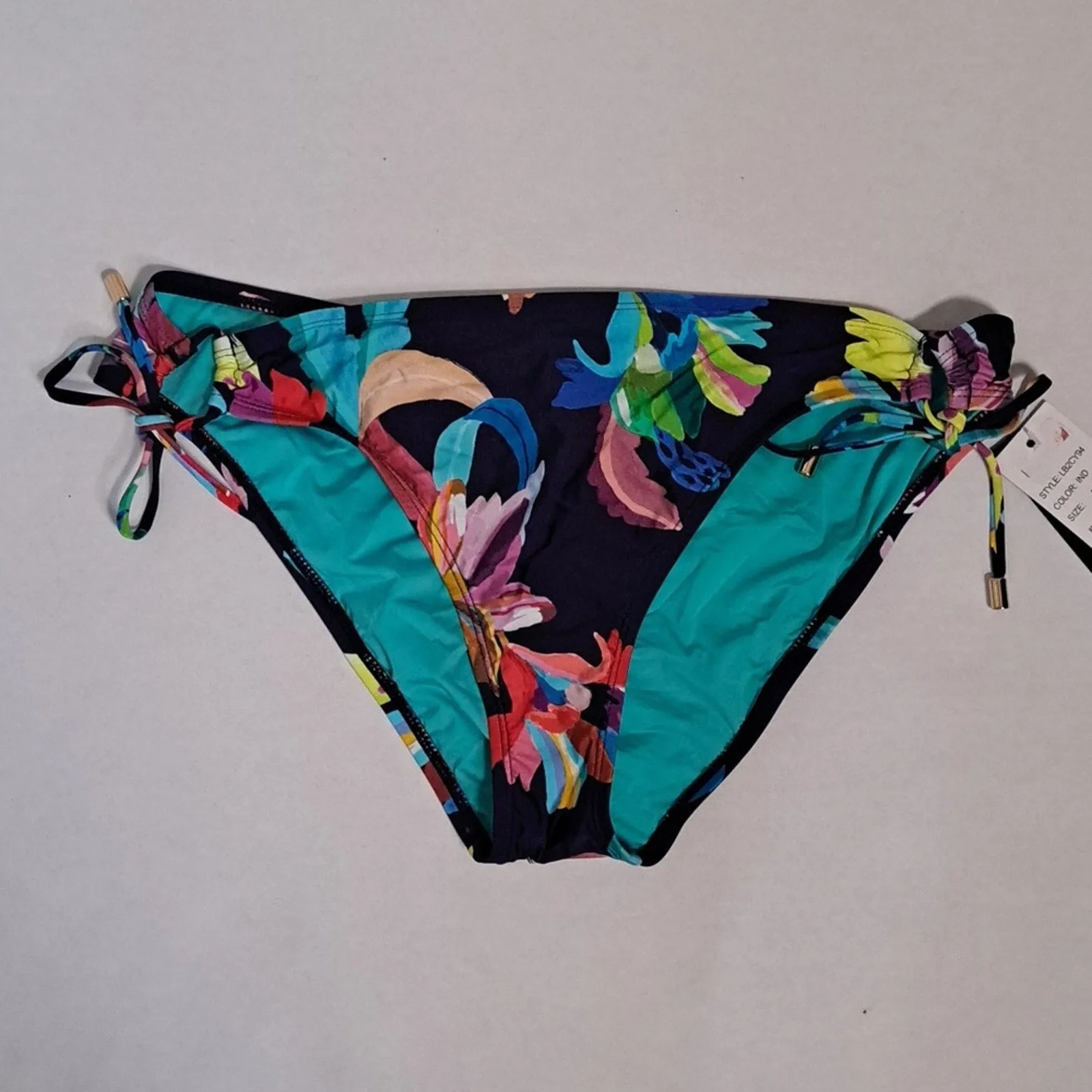 La Blanca Sea Floral Side Tie Bikini Swim Bottom 12