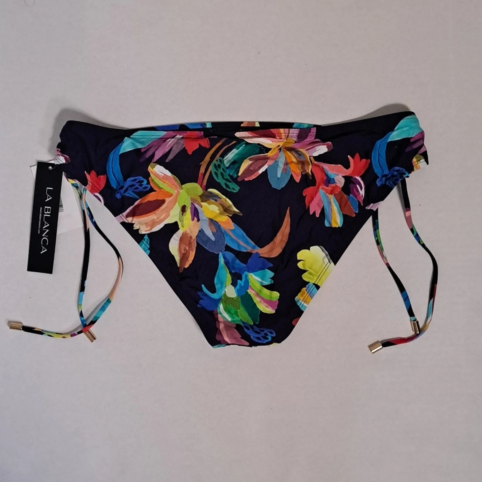 La Blanca Sea Floral Side Tie Bikini Swim Bottom 12