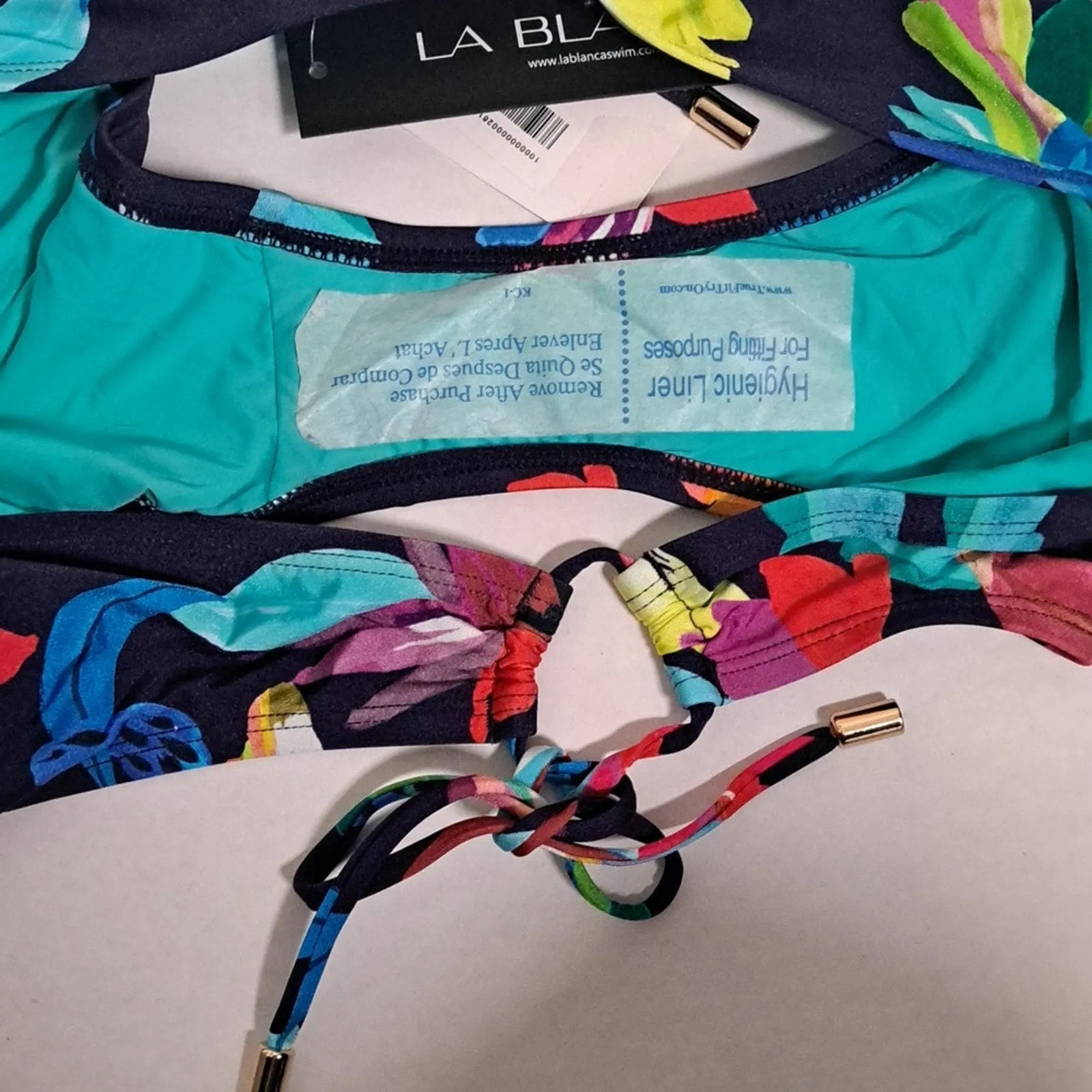 La Blanca Sea Floral Side Tie Bikini Swim Bottom 12