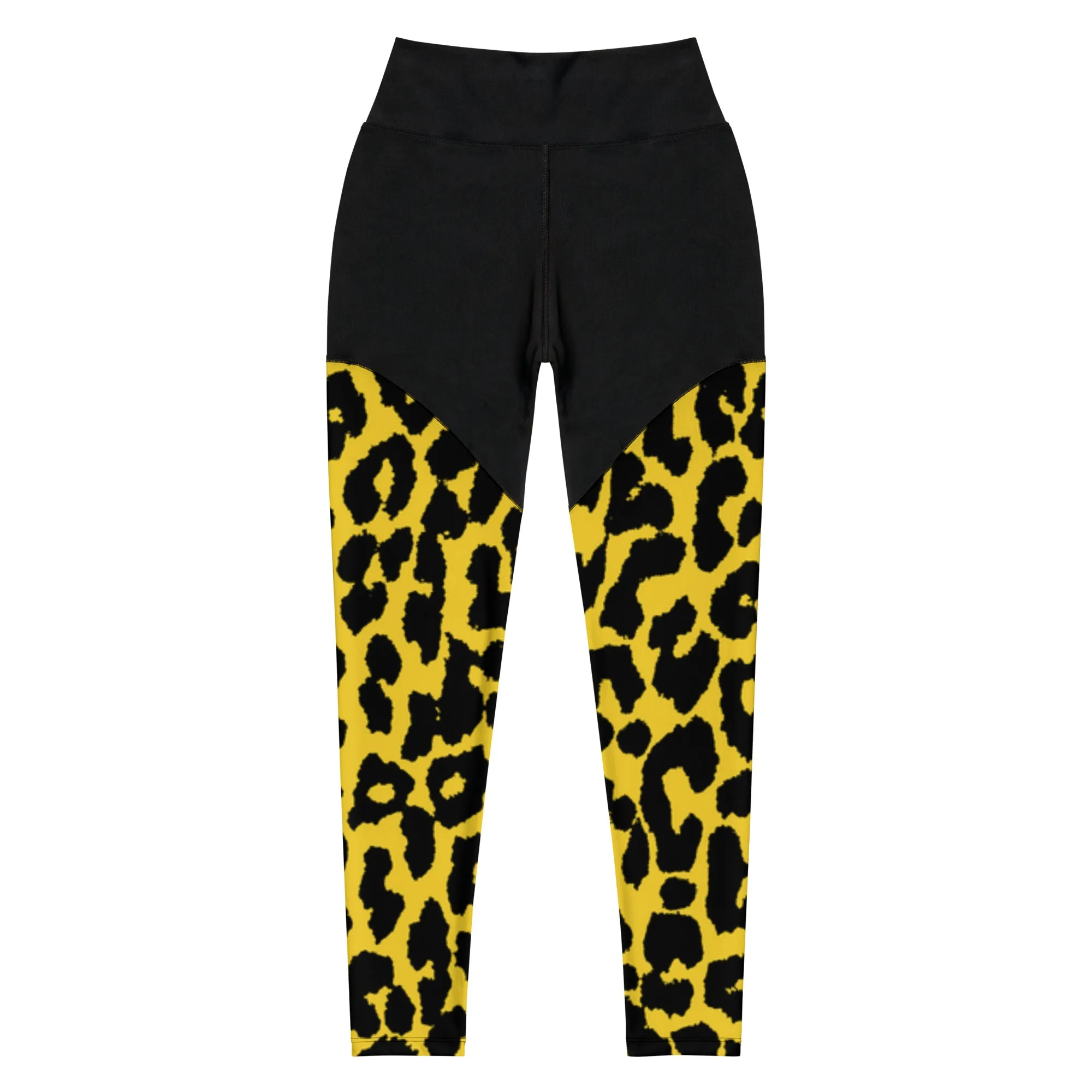 Leopard Compression Fabric Sports Leggings