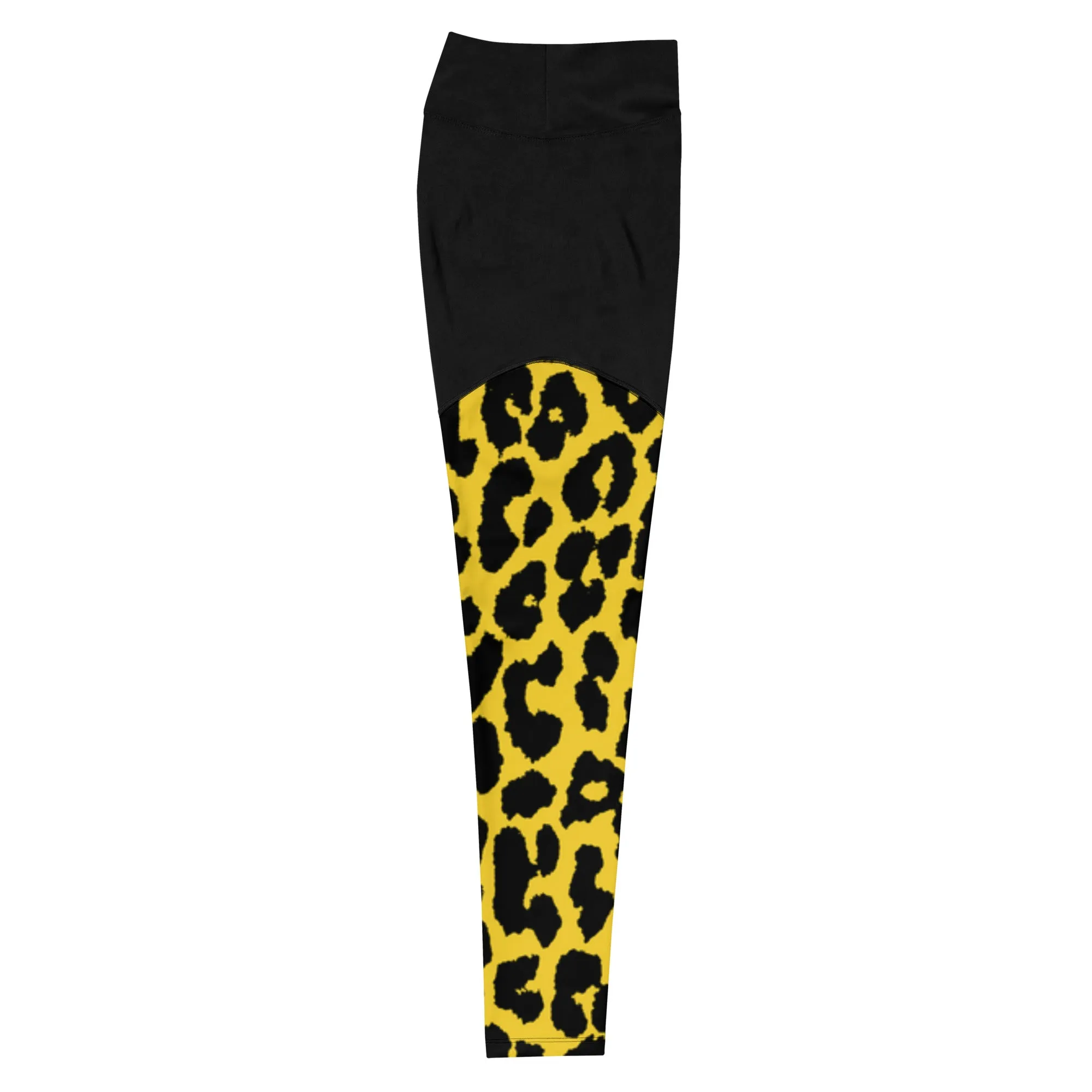 Leopard Compression Fabric Sports Leggings