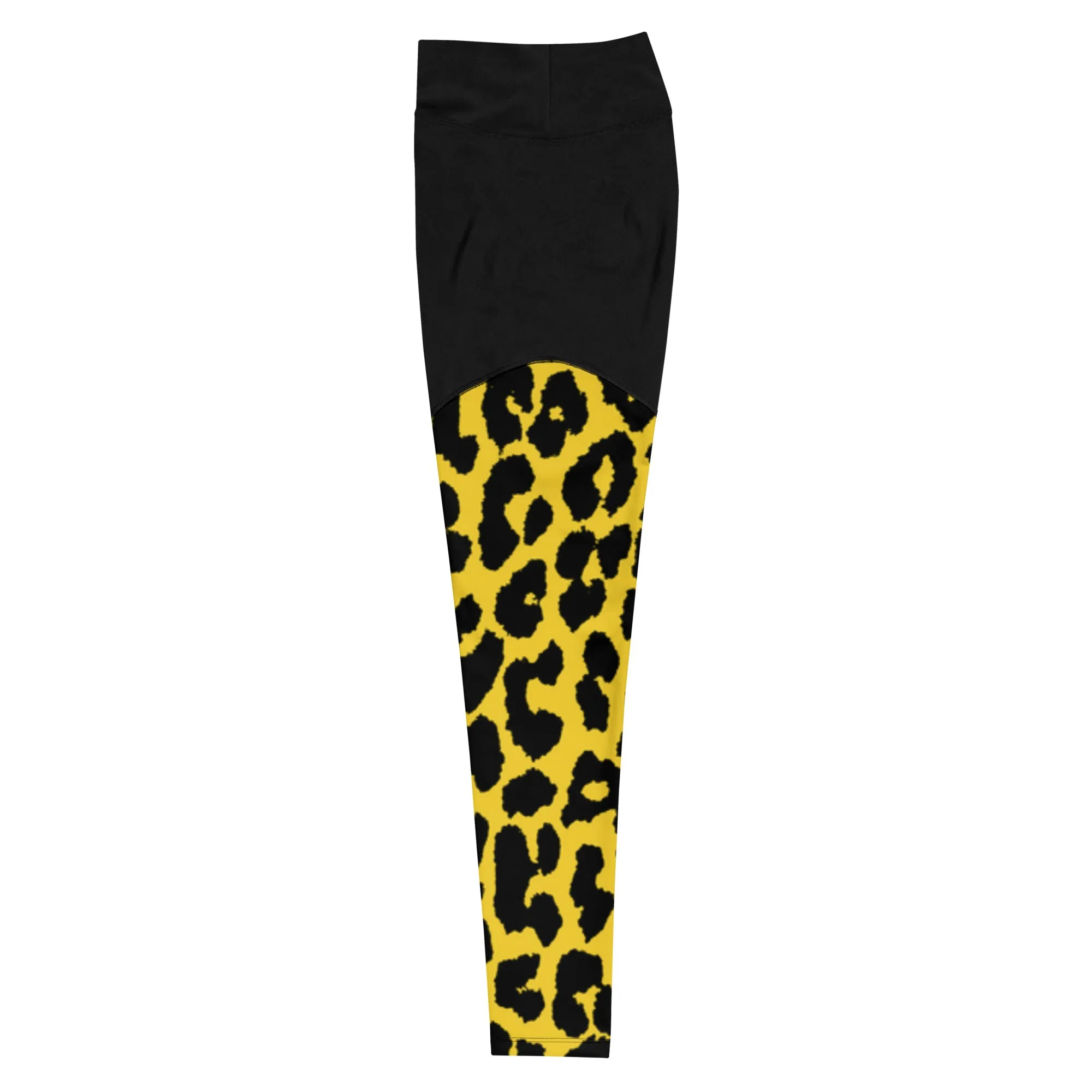 Leopard Compression Fabric Sports Leggings