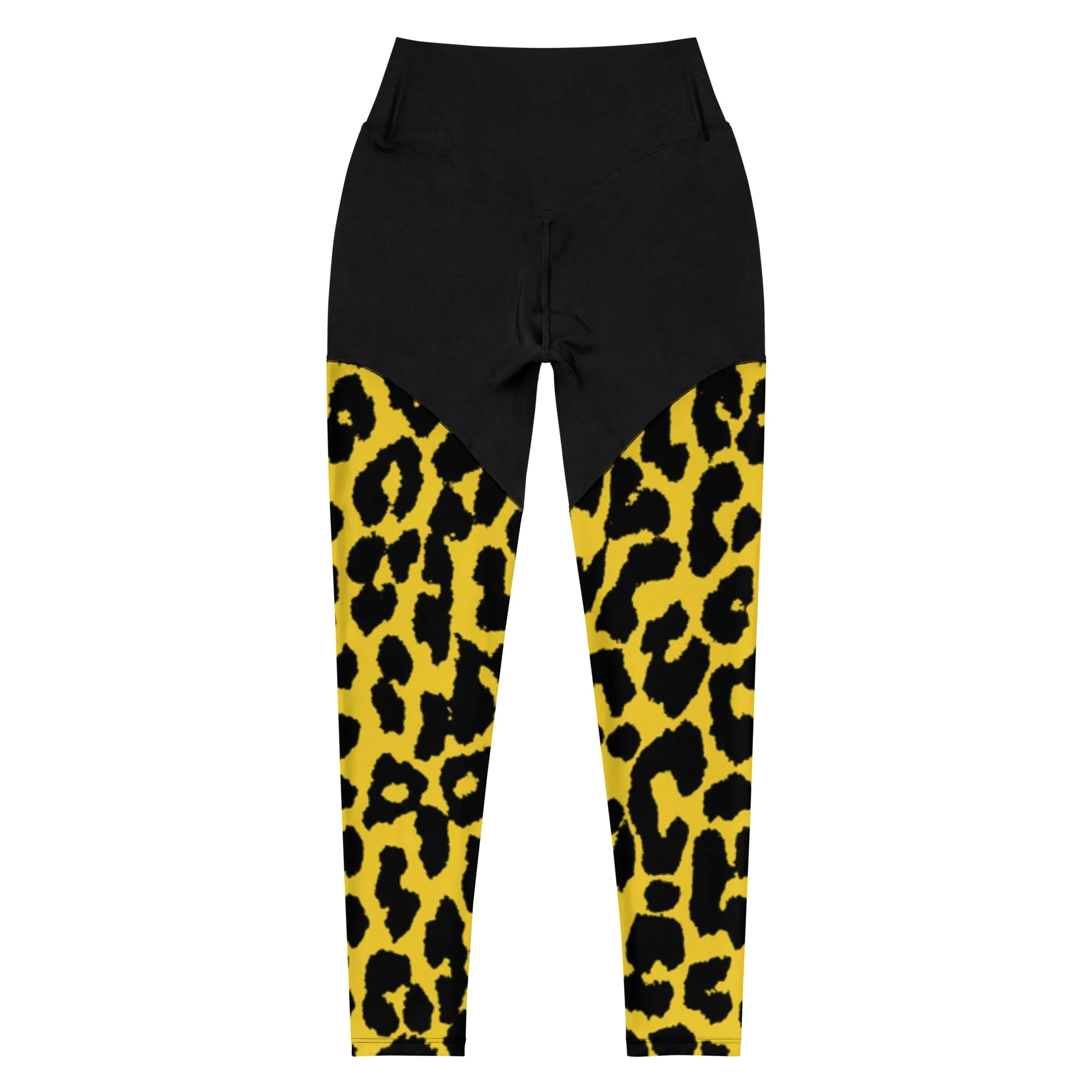 Leopard Compression Fabric Sports Leggings