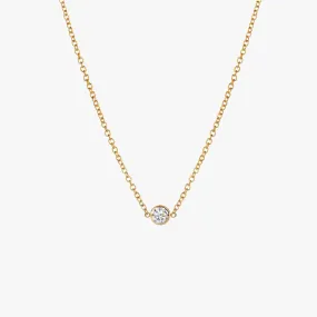 Minimal Dainty Sparkly Bezel Choker