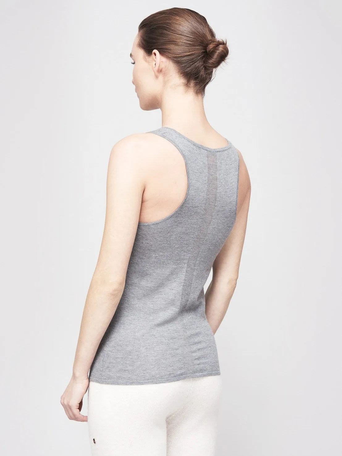 Mover-Breather Cashmere Tank - Grey Flannel