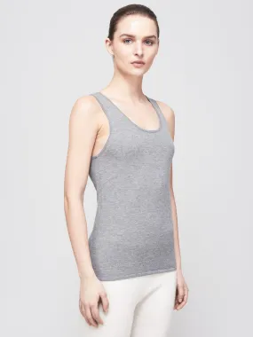 Mover-Breather Cashmere Tank - Grey Flannel