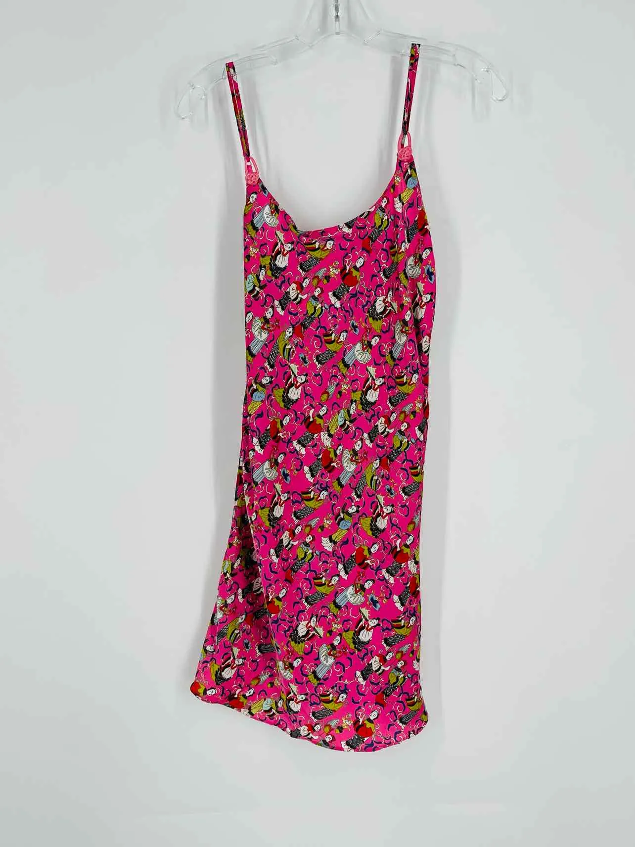 Natori Size M Pink/Multi Print Lingerie Slip