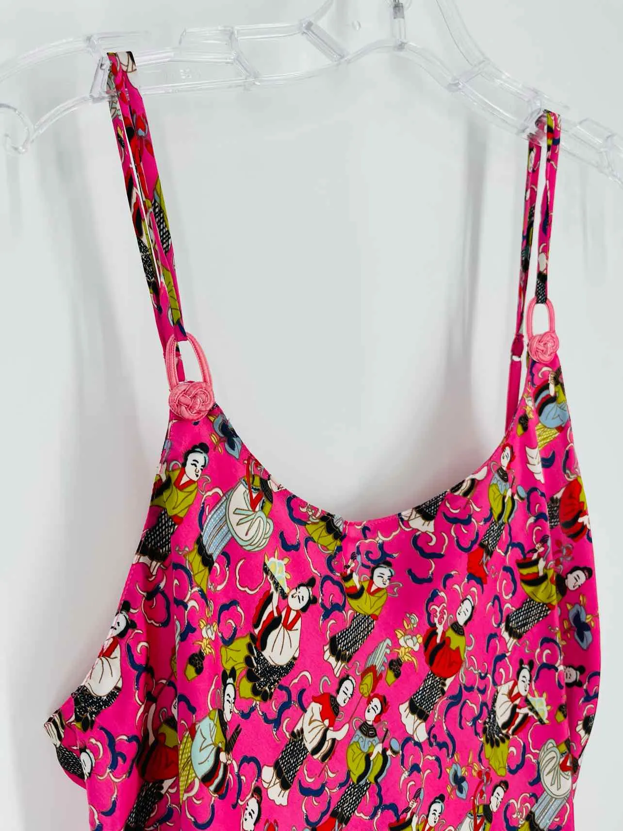 Natori Size M Pink/Multi Print Lingerie Slip