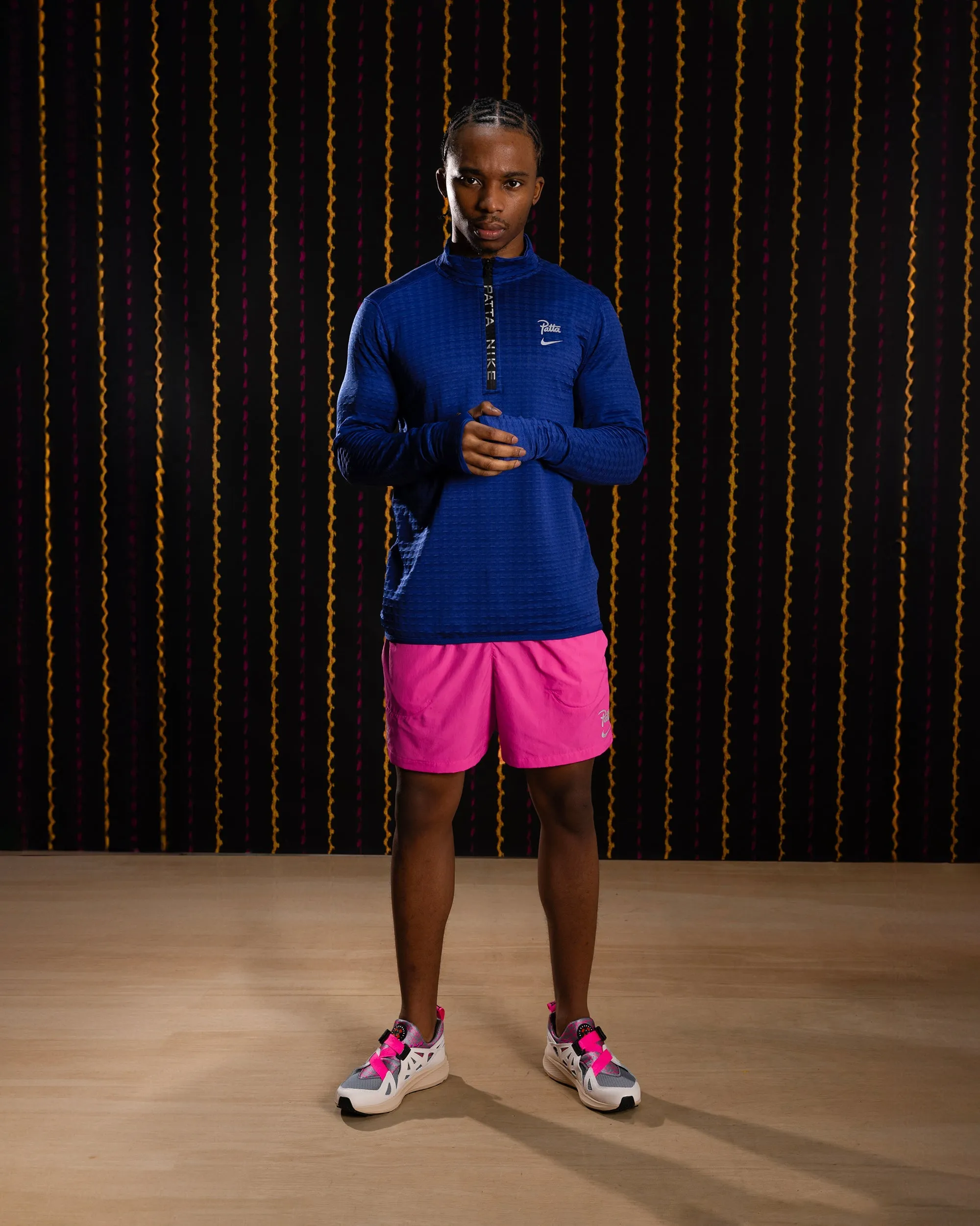 Nike x Patta Running Team Half-Zip Longsleeve (Deep Royal Blue)