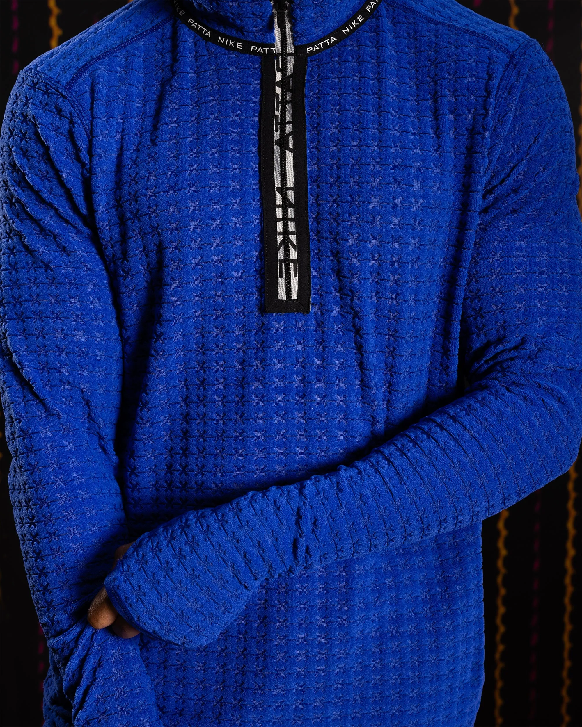 Nike x Patta Running Team Half-Zip Longsleeve (Deep Royal Blue)
