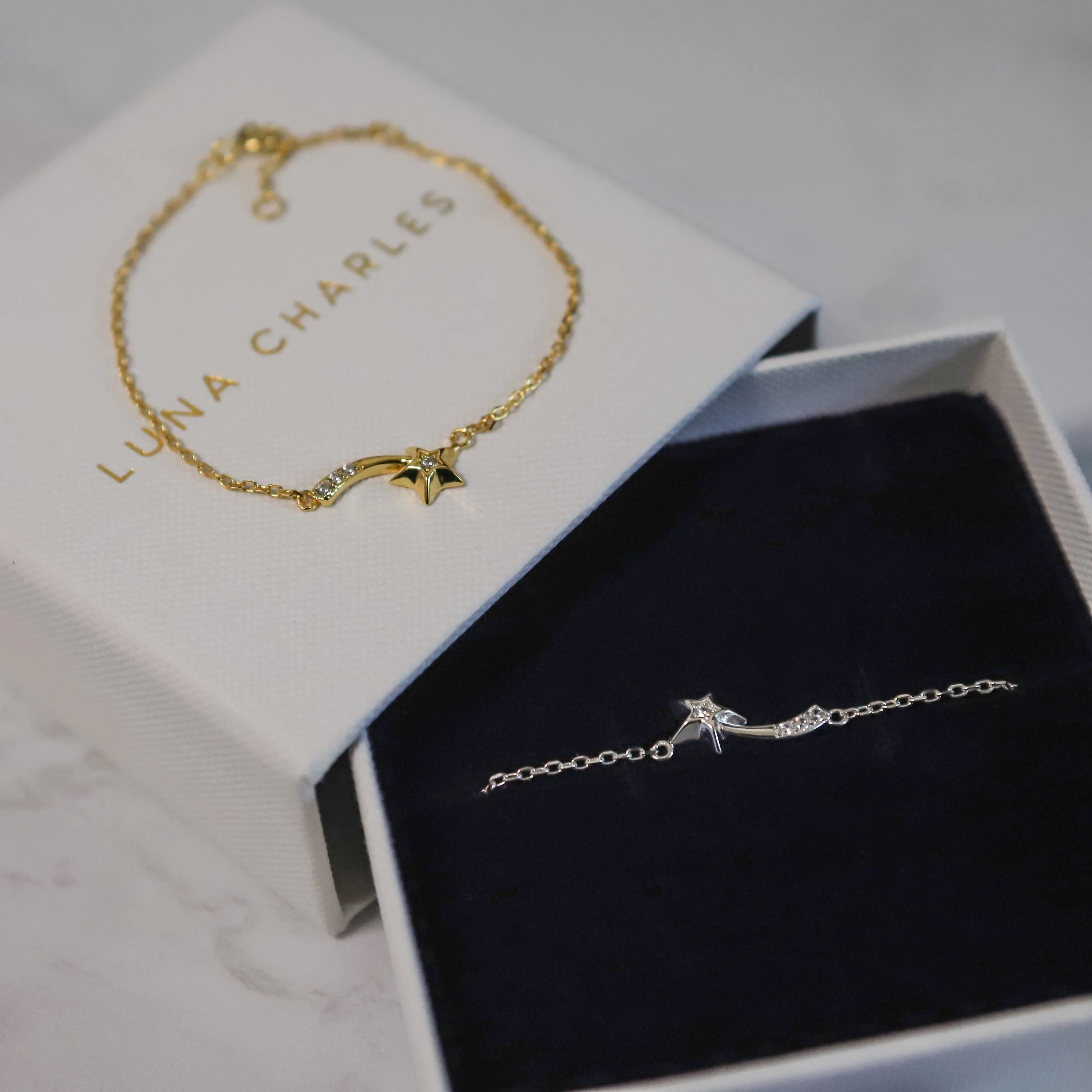 Nina Shooting Star Bracelet | 18K Gold Plated