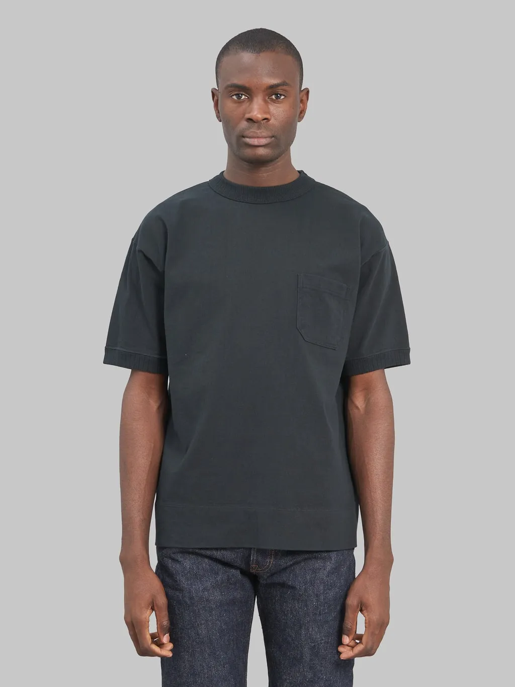 ONI Denim T01 8oz Loopwheeled Heavyweight T-Shirt Black