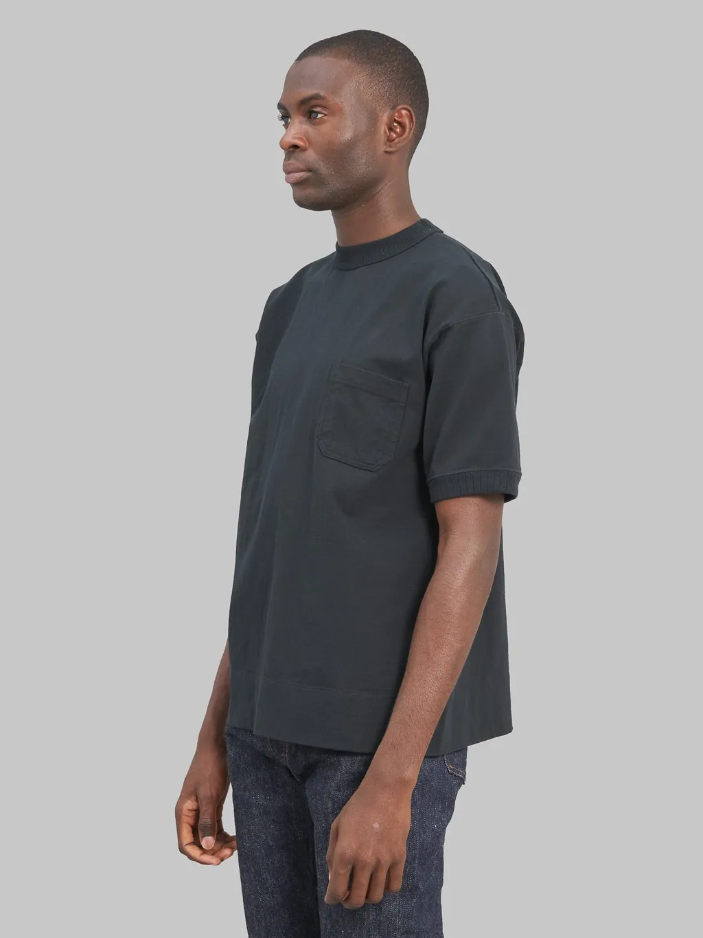 ONI Denim T01 8oz Loopwheeled Heavyweight T-Shirt Black