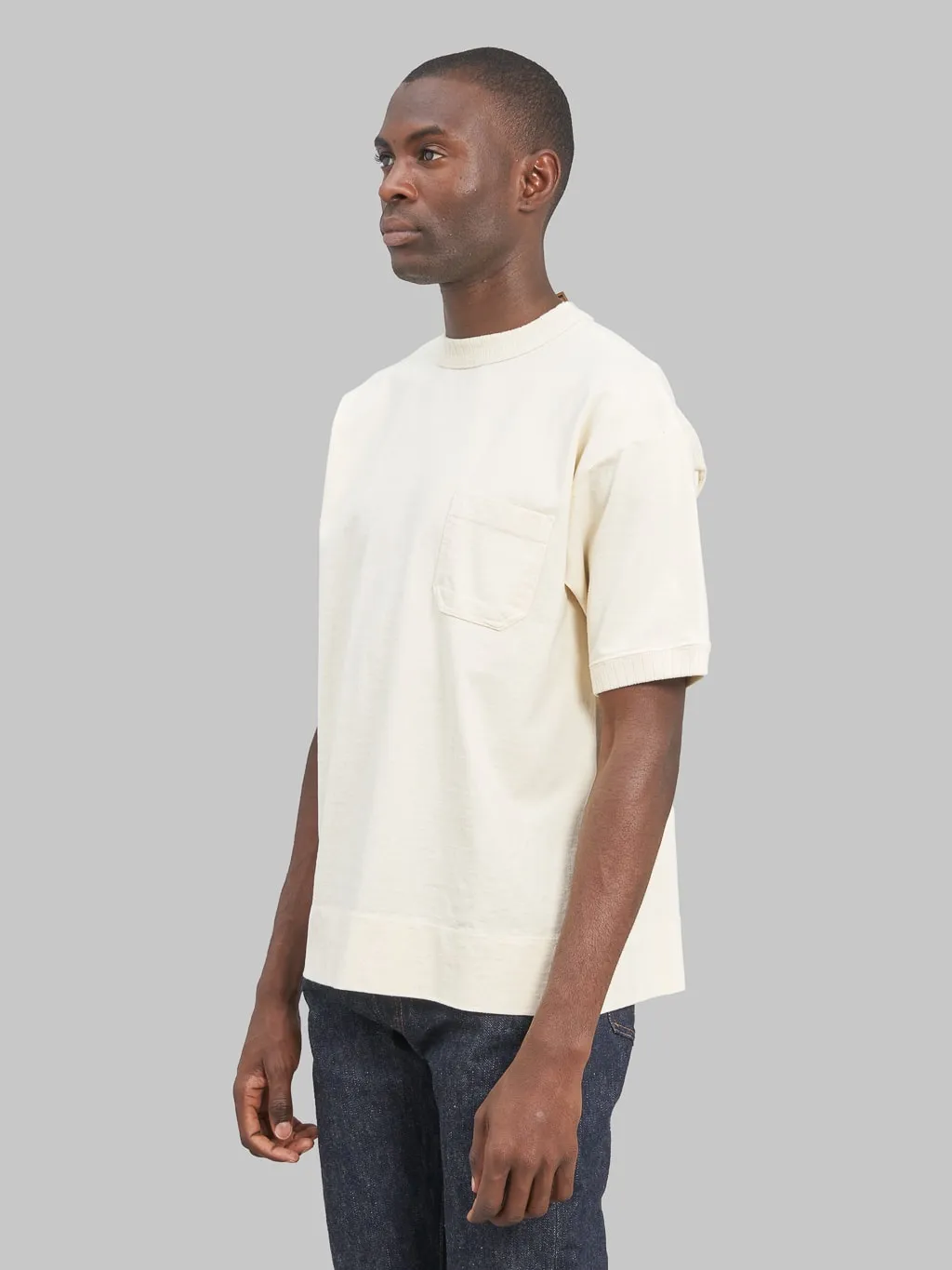 ONI Denim T01 8oz Loopwheeled Heavyweight T-Shirt Nature