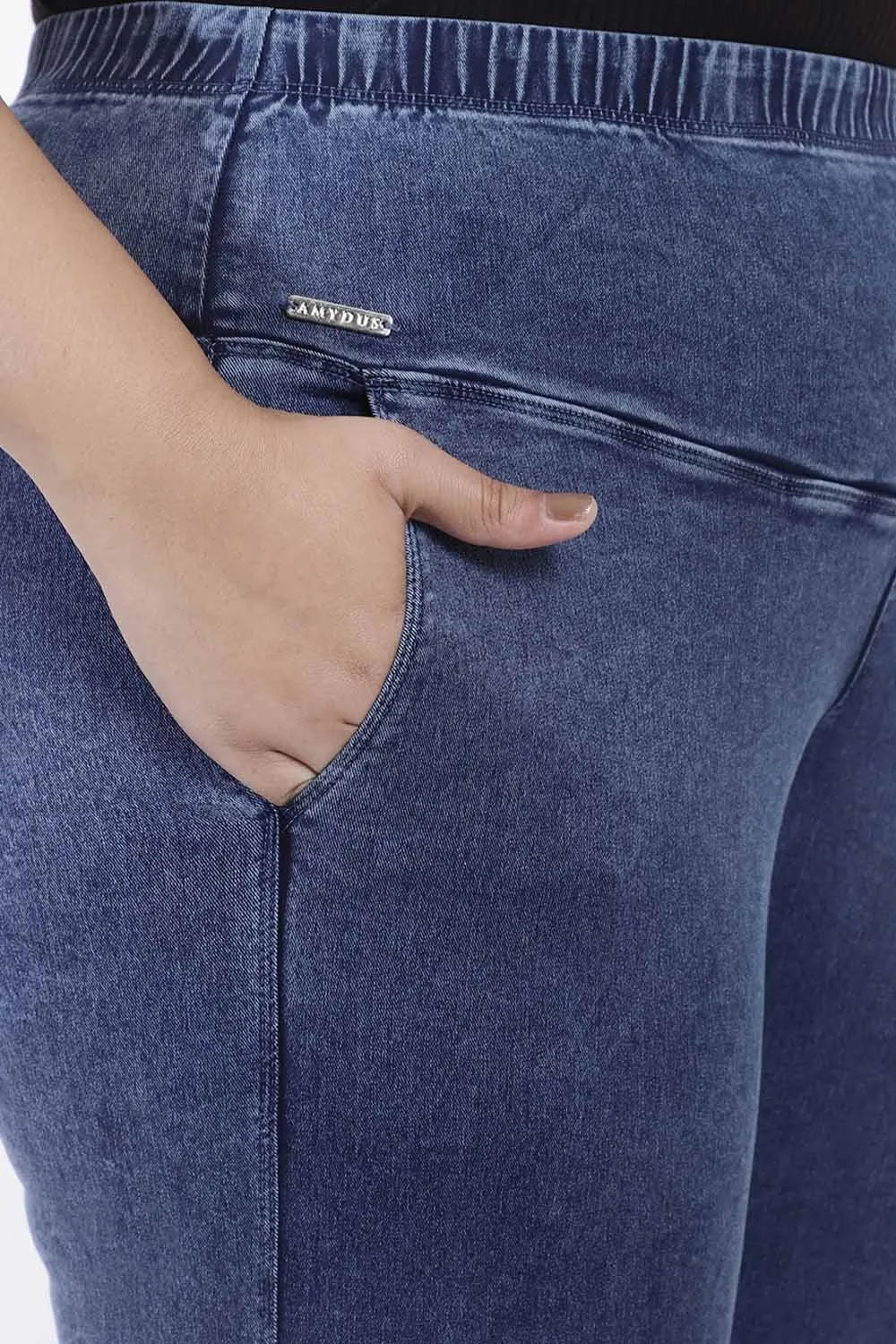 Plus Size Yale Blue Flare Jeans