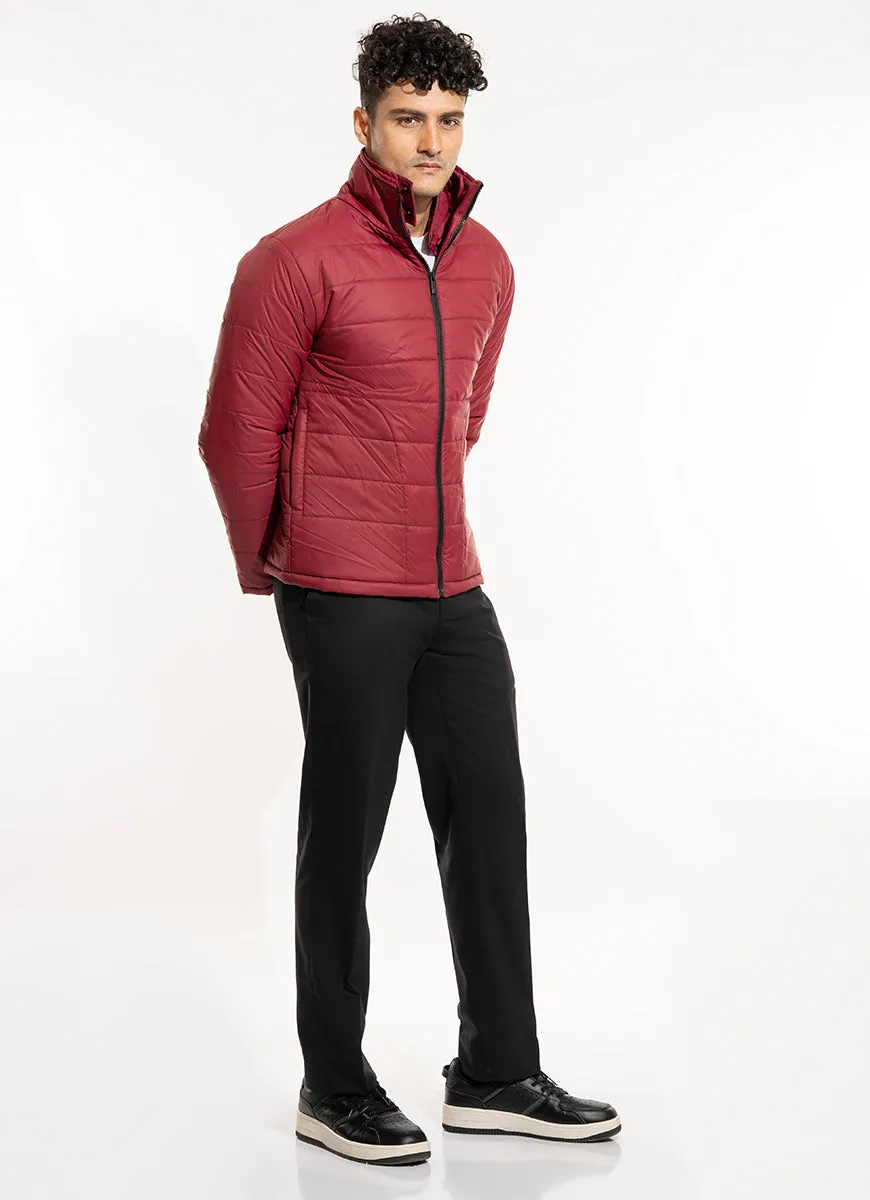 Puffer Jacket - Parachute Maroon Plain