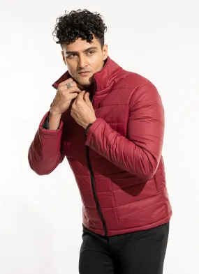 Puffer Jacket - Parachute Maroon Plain