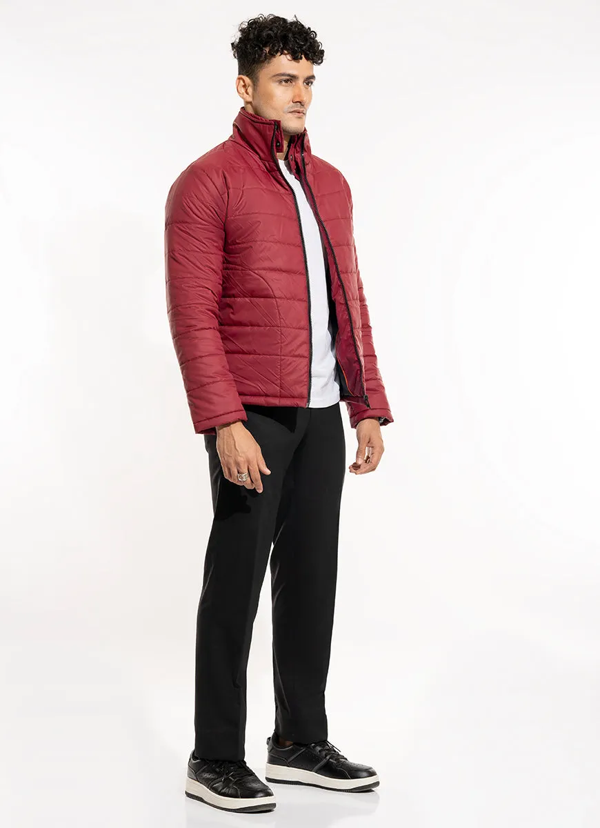 Puffer Jacket - Parachute Maroon Plain