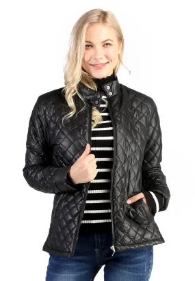 puffer jacket with zip closure