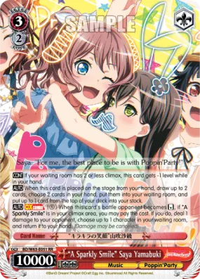 "A Sparkly Smile" Saya Yamabuki - BD/W63-E051 - Double Rare