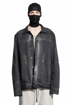 RICK OWENS MAN GREY JACKETS