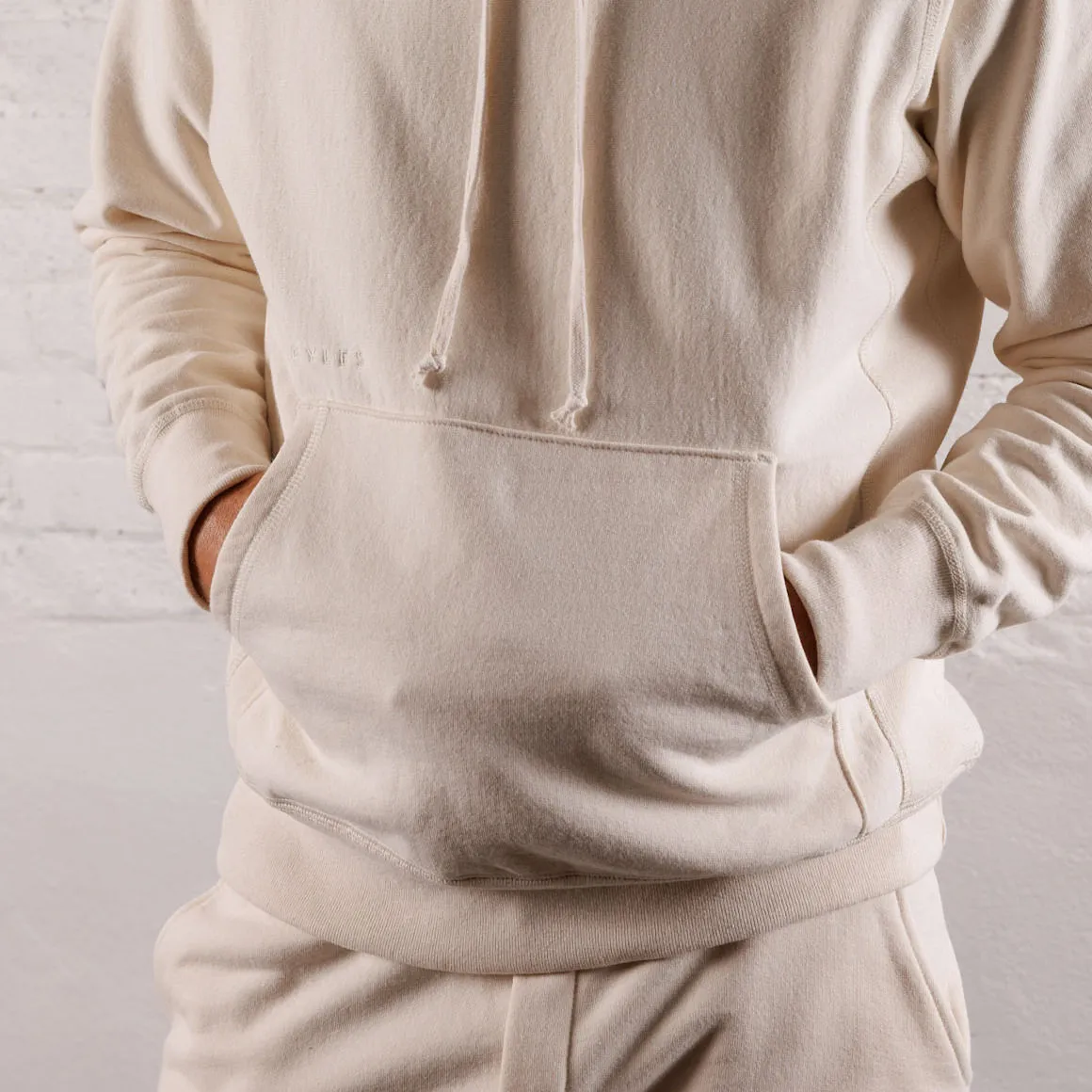 Skyline Heavyweight Fleece Hoodie in Oatmeal