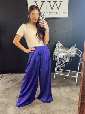 Sloane Pants in Purple-Small